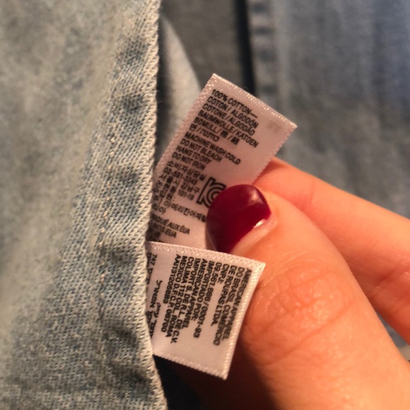 American Apparel Denim Crop Top - Picture 5 of 5